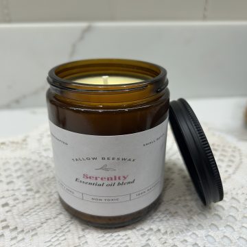 8 oz. Tallow Beeswax Candle - Serenity