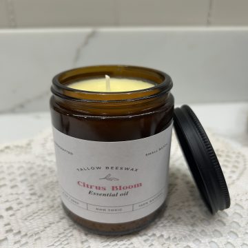 8 oz. Tallow Beeswax Candle - Citrus Bloom