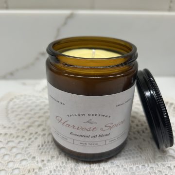 8 oz. Tallow Beeswax Candle - Harvest Spice